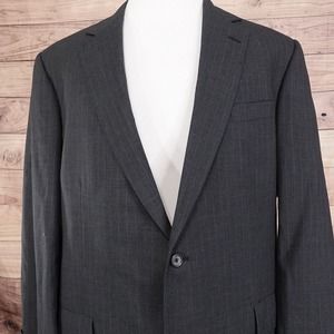 BROOKS BROTHERS BROOKSEASE WOOL CHARCOAL GREY BLAZER SPORT COAT SUIT JACKET 48L